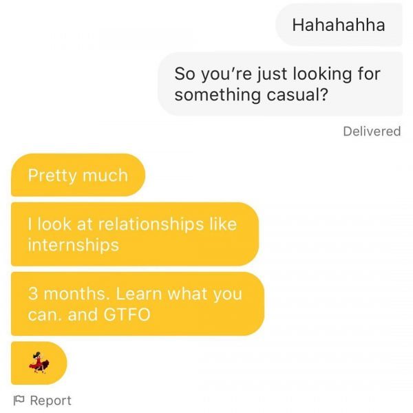 orange - Hahahahha So you're just looking for something casual? Delivered Pretty much I look at relationships internships 3 months. Learn what you can, and Gtfo Report