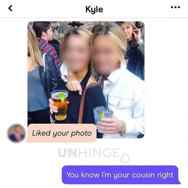 photo caption - Kyle d your photo Unhingen You know I'm your cousin right