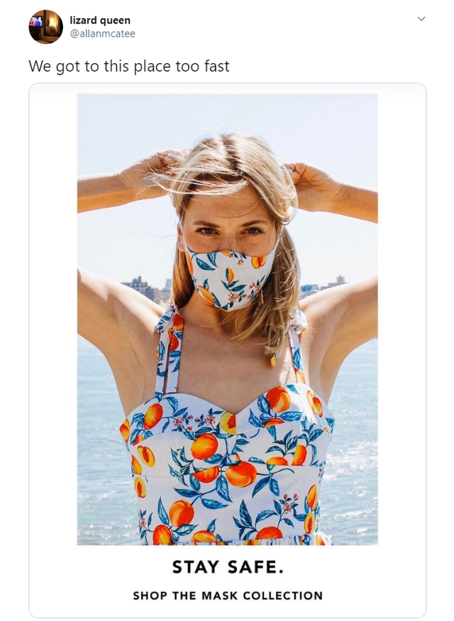 summer - lizard queen allanmcatee We got to this place too fast Stay Safe. Shop The Mask Collection