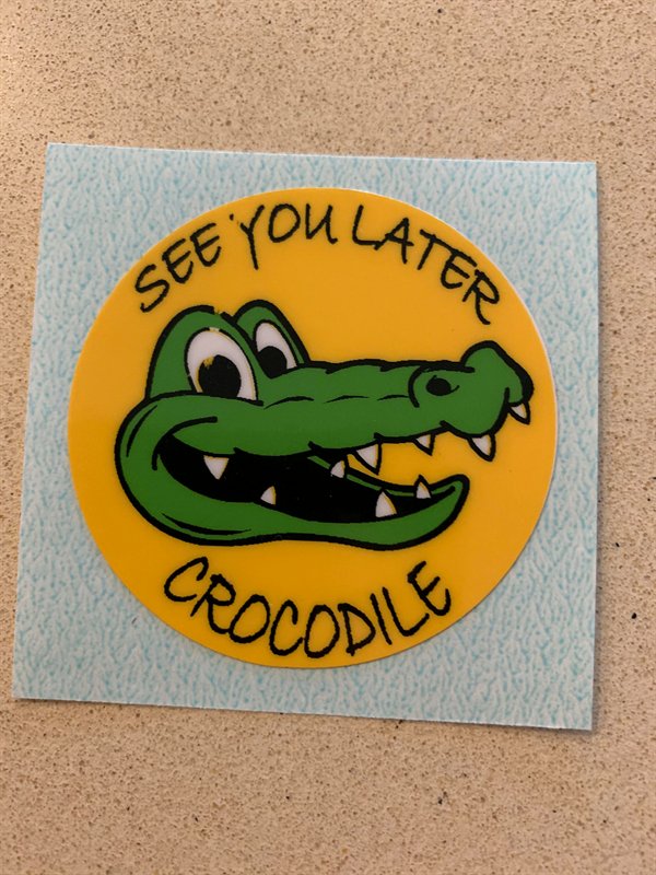 label - Later See You Crocodile