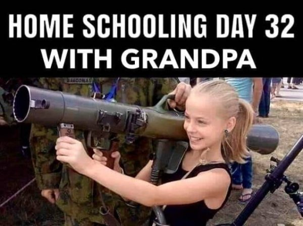 Homeschooling - Home Schooling Day 32 With Grandpa Loonal