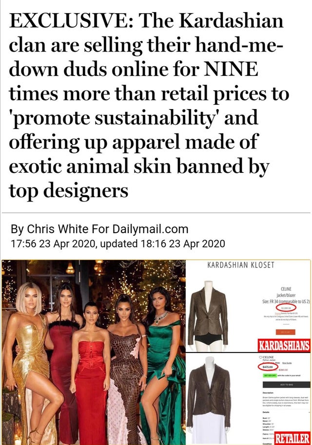 institute of culinary education - Exclusive The Kardashian clan are selling their handme down duds online for Nine times more than retail prices to 'promote sustainability' and offering up apparel made of exotic animal skin banned by top designers By Chri