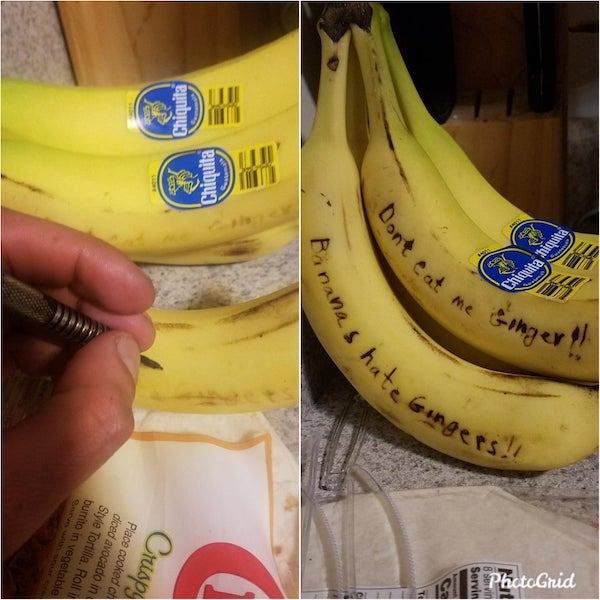 My red-headed roommate loves bananas, I couldn’t help myself. We’ll see how this goes…