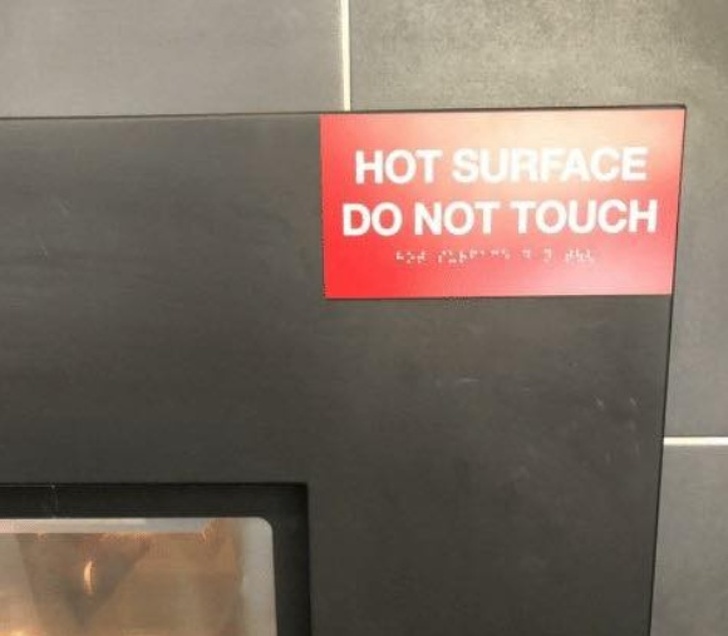 Hot Surface Do Not Touch