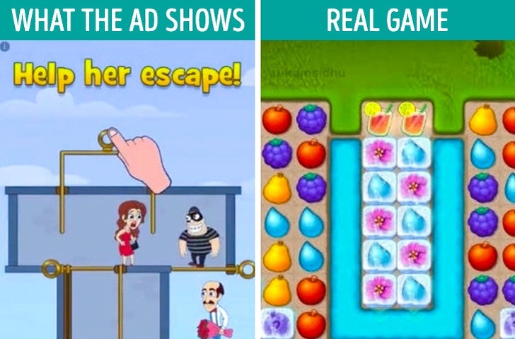 gardenscapes ad misleading