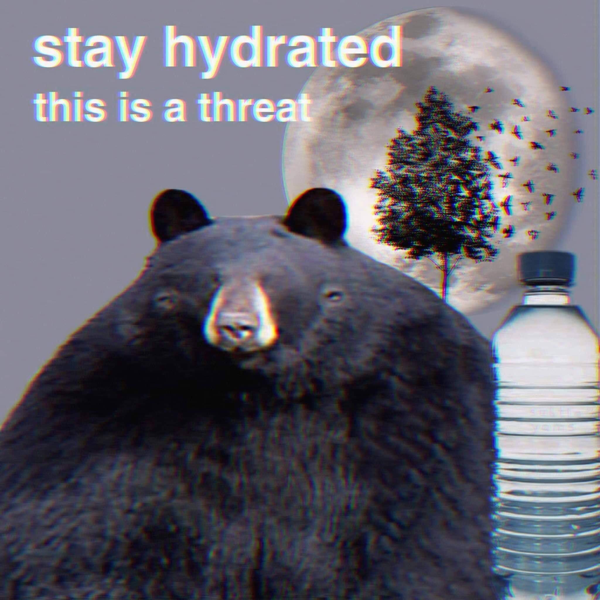 stay hydrated this is a threat - stay hydrated this is a threat F Seks
