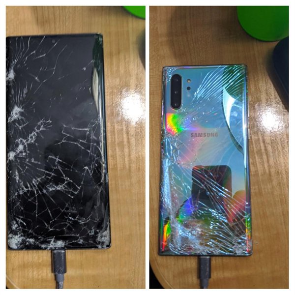 guy's phone is destroyed after leaving it in a car