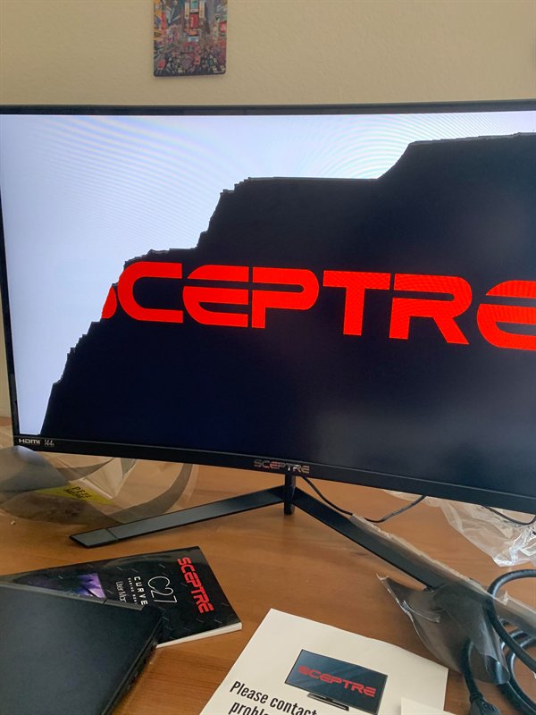 person broke their computer monitor after peeling off the screen
