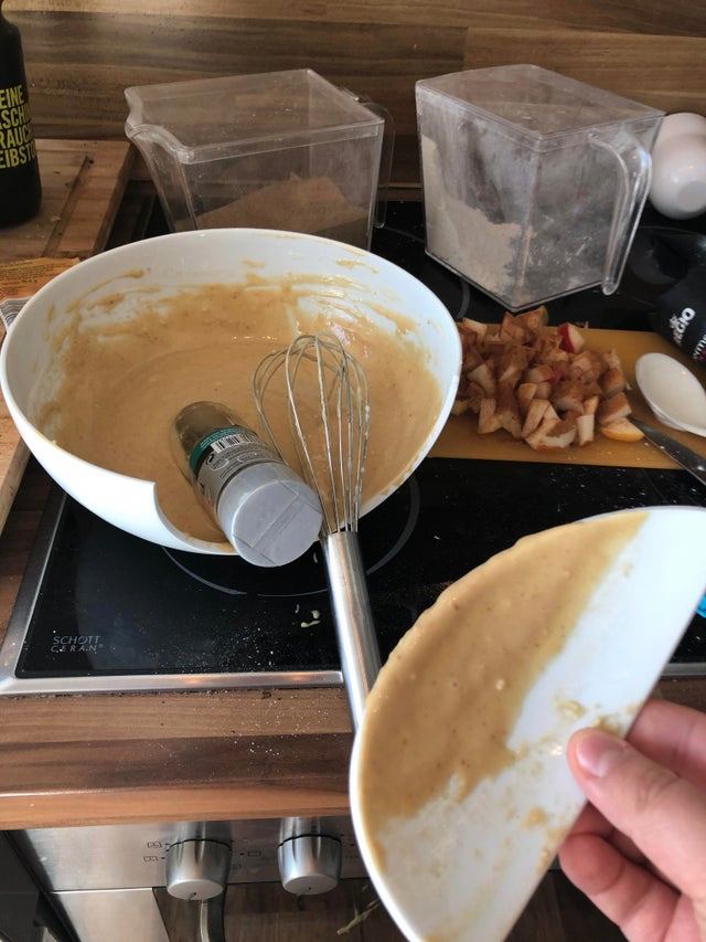 mixing bowl broke while using it