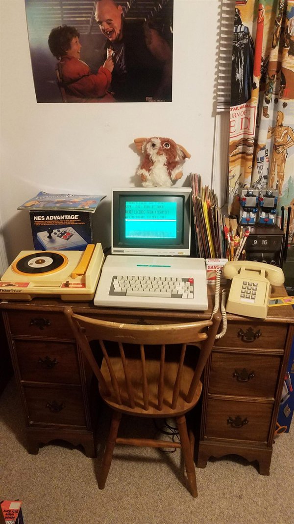 80's computer desk