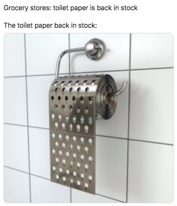 nobody school toilet paper - Grocery stores toilet paper is back in stock The toilet paper back in stock