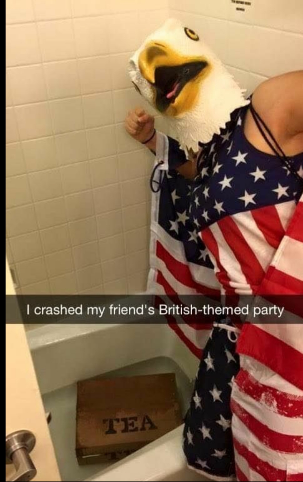 crashing british party - I crashed my friend's Britishthemed party Tea