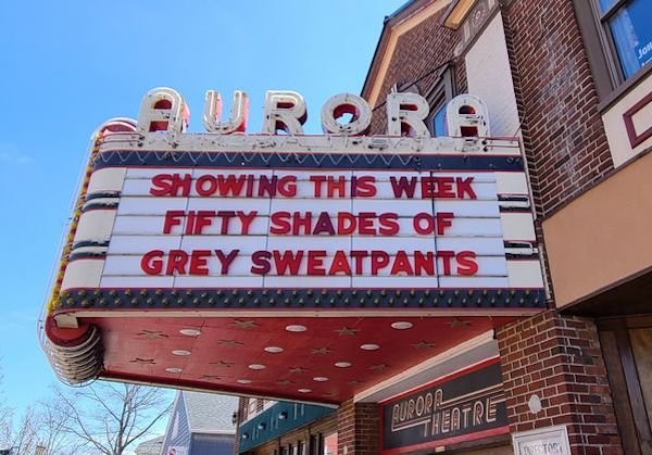 landmark - Aurora Showing This Week Fifty Shades Of Grey Sweatpants AUF02 Theatre Sto