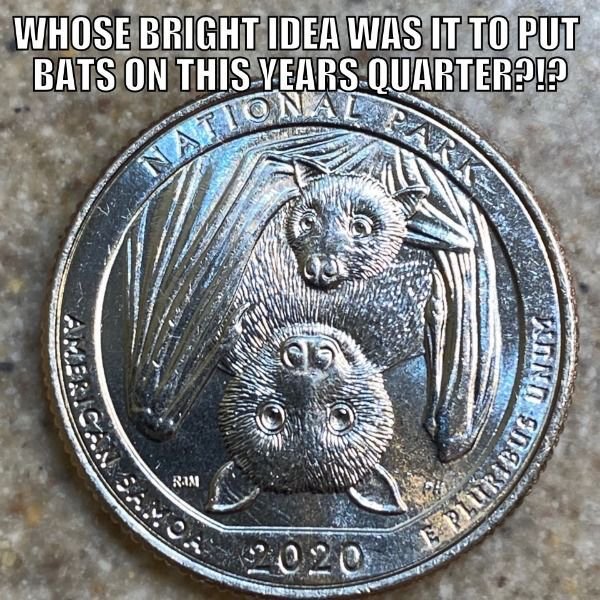 coin - Whose Bright Idea Was It To Put Bats On This Years Quarter?!? Tonal V. 19 Bus Ta Vice Rim Plurie
