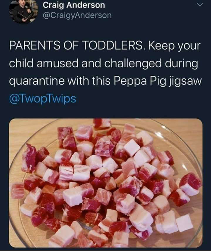 parents of toddlers keep your child amused - Craig Anderson Parents Of Toddlers. Keep your child amused and challenged during quarantine with this Peppa Pig jigsaw