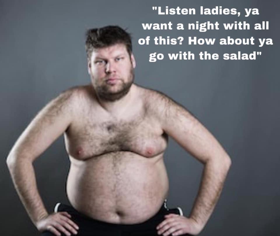 real male pregnancy - "Listen ladies, ya want a night with all of this? How about ya go with the salad"