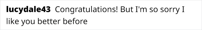 healthcare - lucydale43 Congratulations! But I'm so sorry I you better before