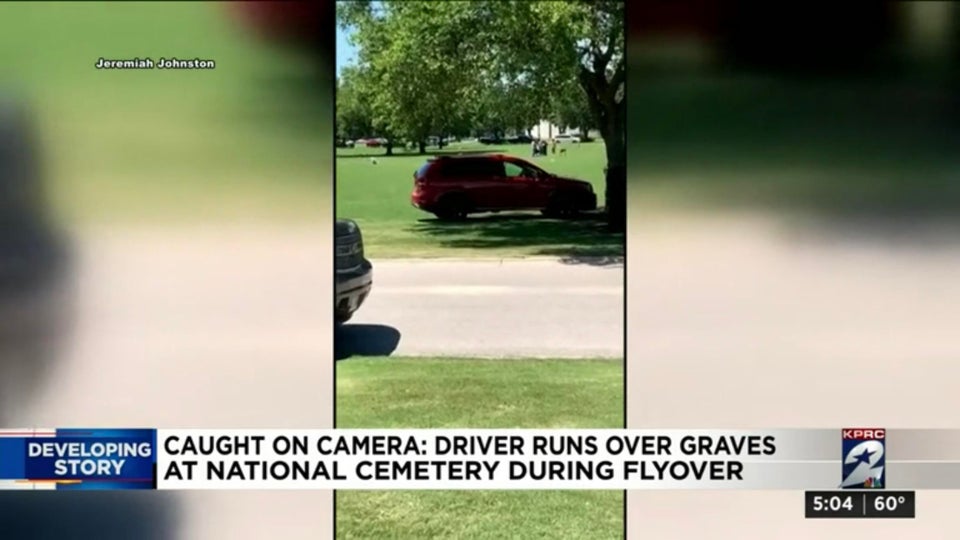 car - Jeremiah Johnston Kprc Developing Caught On Camera Driver Runs Over Graves Story At National Cemetery During Flyover | 60