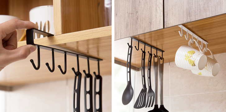 Kitchen shelf hangers