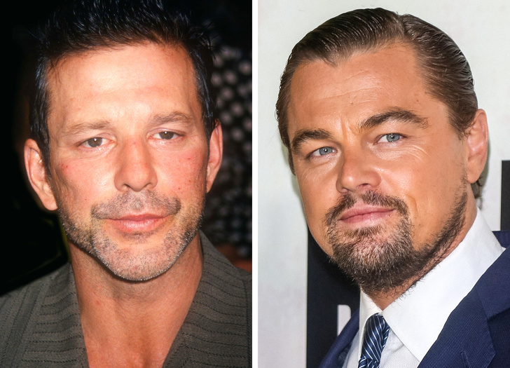Mickey Rourke and Leonardo DiCaprio at 42 years old