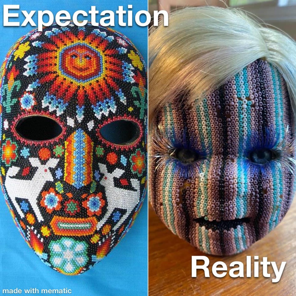 Expectation Coo Octo Ooooooo Reality made with mematic