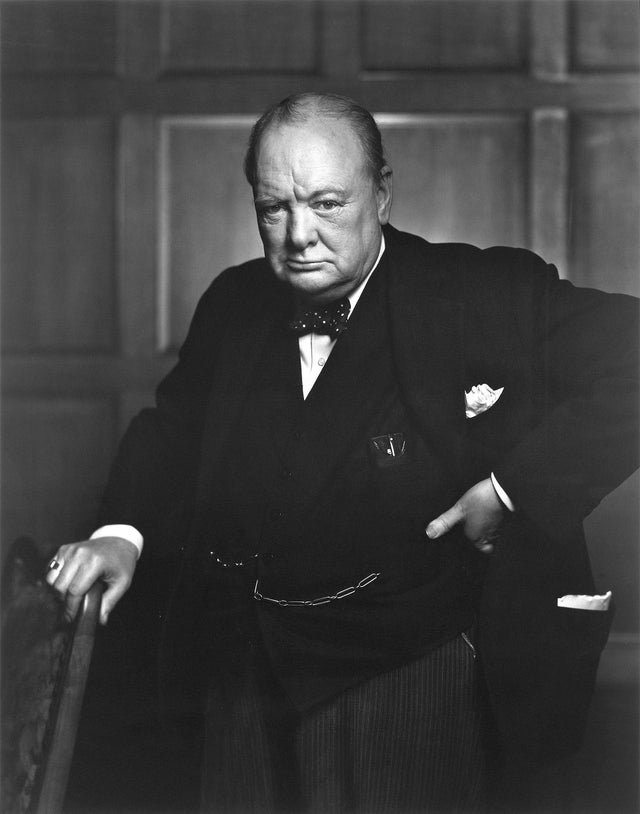 Winston Churchill, “The Roaring Lion”, photo taken at the Canadian Parliament by Yousuf Karsh, December 30, 1941.