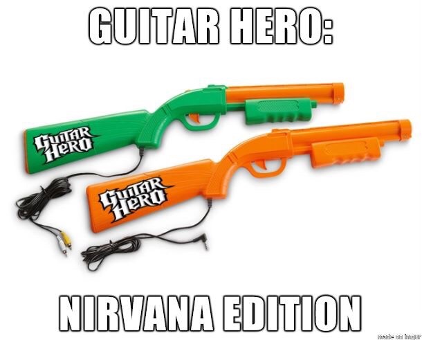 kurt cobain i call shotgun - Guitar Hero Nirvana Edition is our