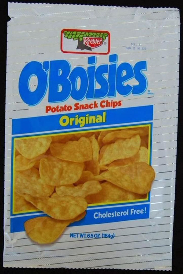 o boisies potato chips - Keebler 190 11 31120 OBoisies Potato Snack Chips Original Cholesterol Free! Net Wt.6.5 Oz. 1849