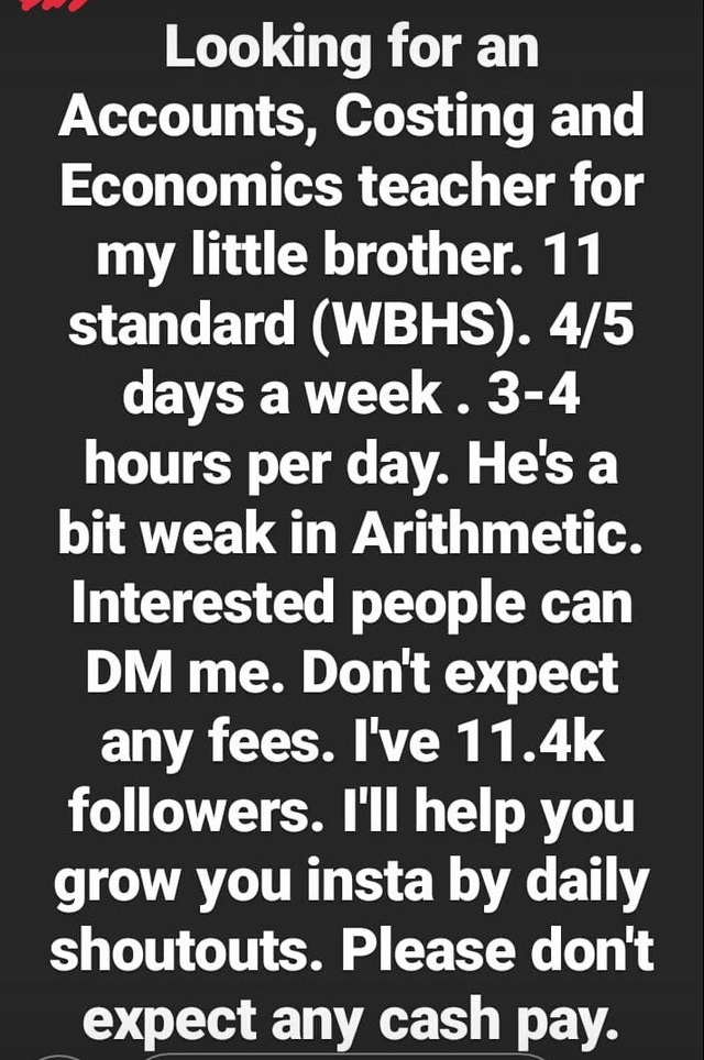 canadian veteran freedom riders - Looking for an Accounts, Costing and Economics teacher for my little brother. 11 standard Wbhs. 45 days a week. 34 hours per day. He's a bit weak in Arithmetic. Interested people can Dm me. Don't expect any fees. I've ers