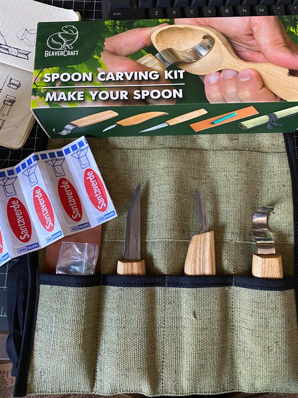 material - V B N M Beavercraft Spoon Carving Kit Make Your Spoon Santaverde o Santaverde a Santaverde Santaverde Santar 30 Rente Potents Santaverde