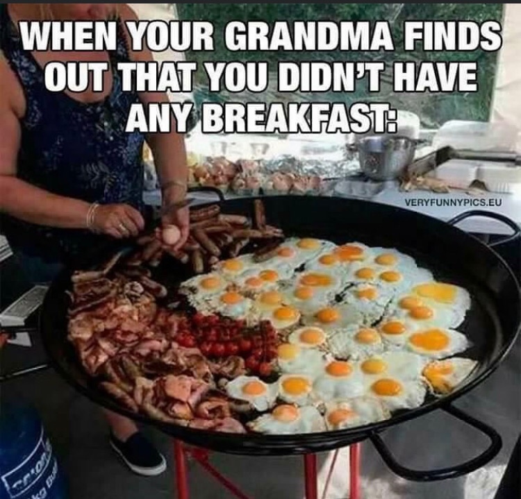 breakfast funny - When Your Grandma Finds Out That You Didn'T Have Any Breakfast Veryfunnypics.Eu rios E B