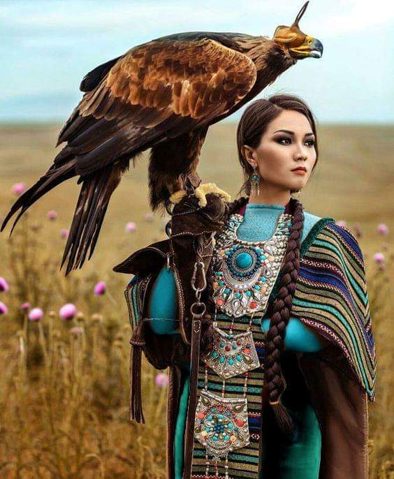 eagle hunter woman