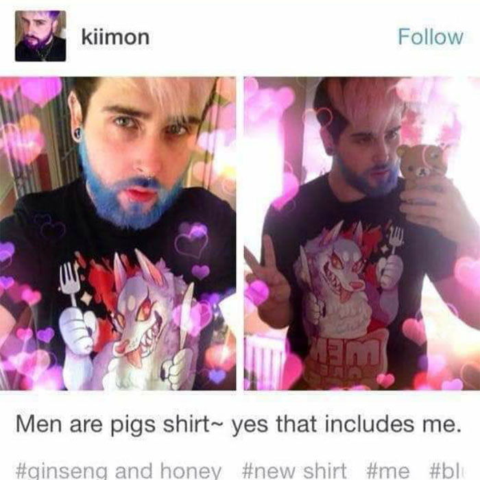 selfie - kiimon m Men are pigs shirt yes that includes me. and honey shirt
