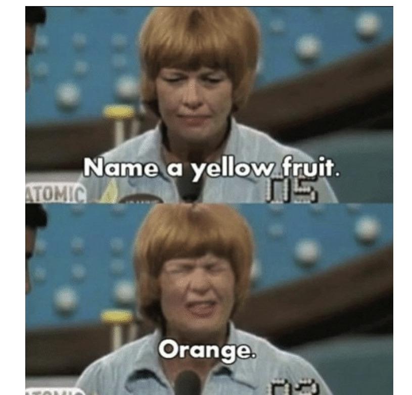name a yellow fruit orange - Name a yellow fruit. Atomic Orange