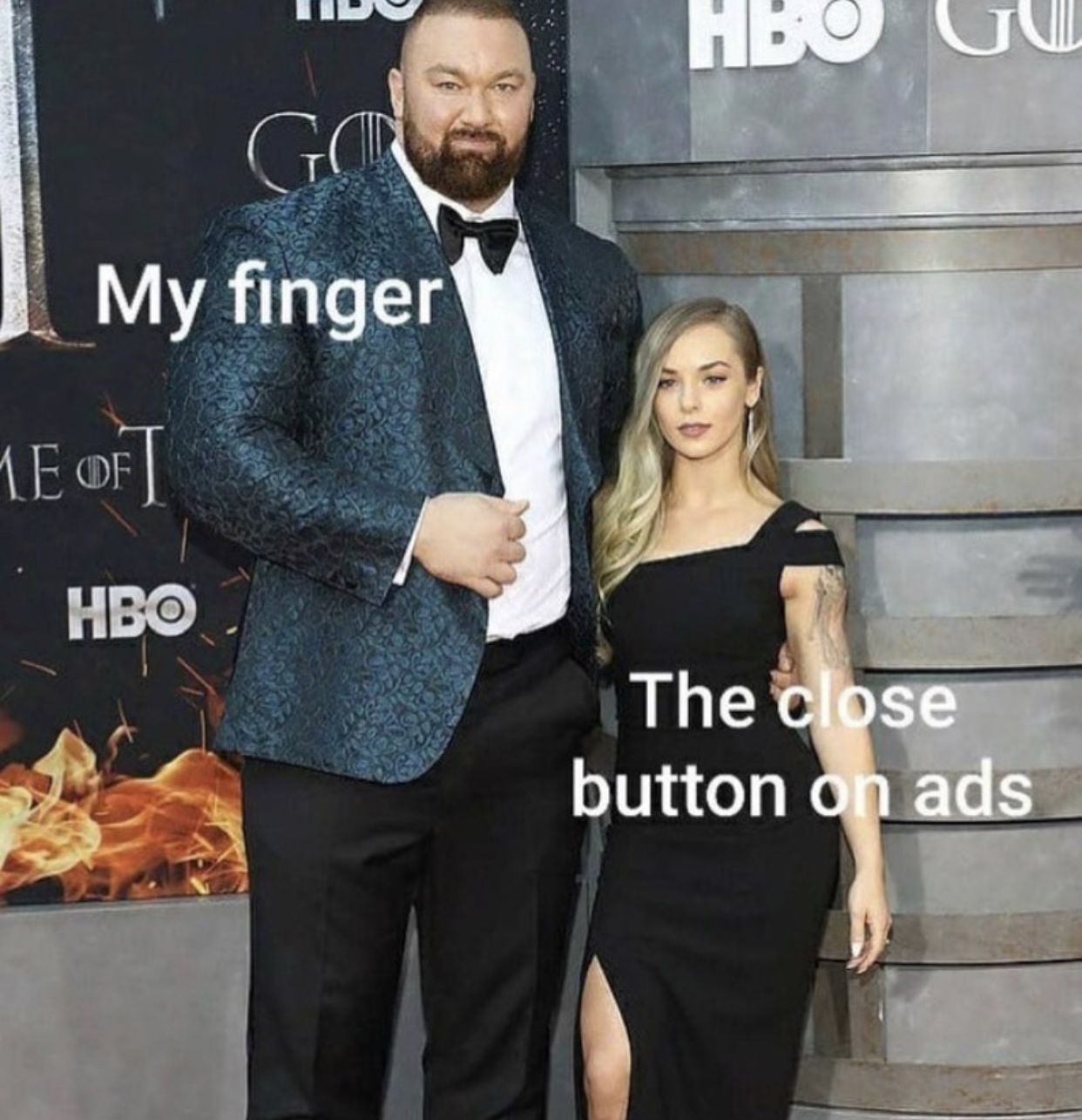 hafthor bjornsson wife - Hb Gro My finger 1E Oft Hbo The close button on ads