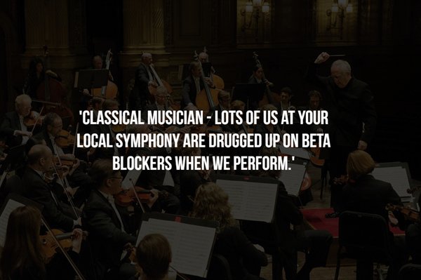 chainsmokers - "Classical Musician Lots Of Us At Your Local Symphony Are Drugged Up On Beta Blockers When We Perform.'