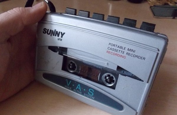 electronics - Sunny w Portable Mini Cassette Recorder Recording V As Voce.Active System