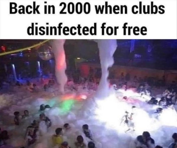 back in 2000 when the clubs disinfected - Back in 2000 when clubs disinfected for free