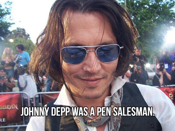 jung george - Bbean Johnny Depp Was A Pen Salesman. Re