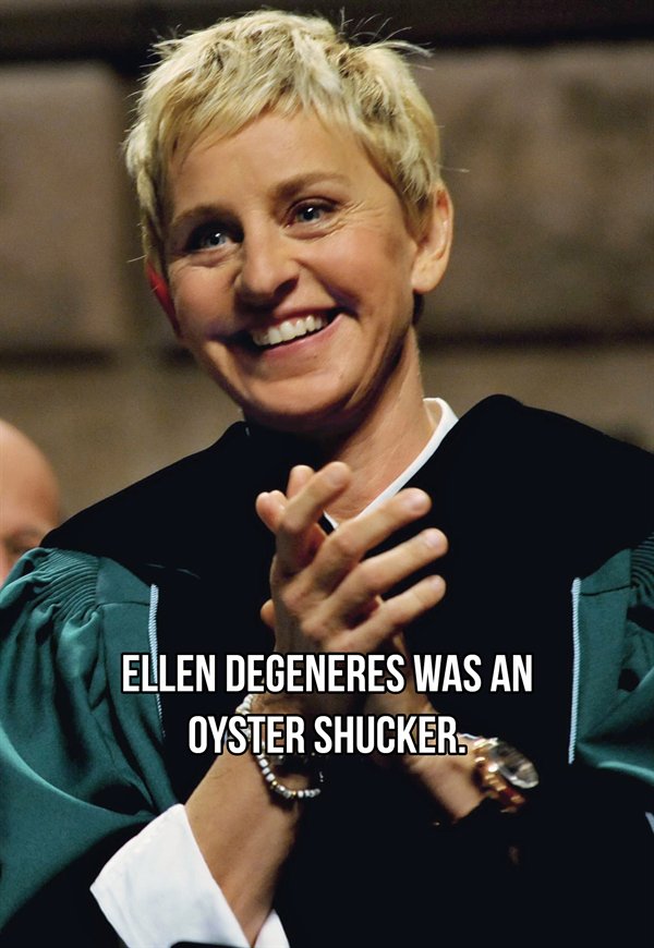 ellen degeneres 2009 - Ellen Degeneres Was An Oyster Shucker