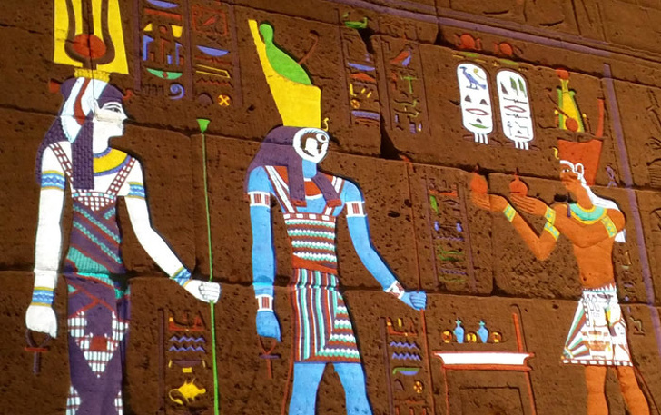 egyptian temple restored - X El. 101.. 2018 . 111