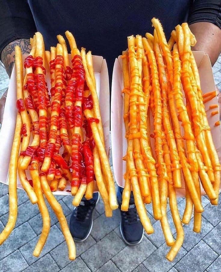 long potato fries - E.