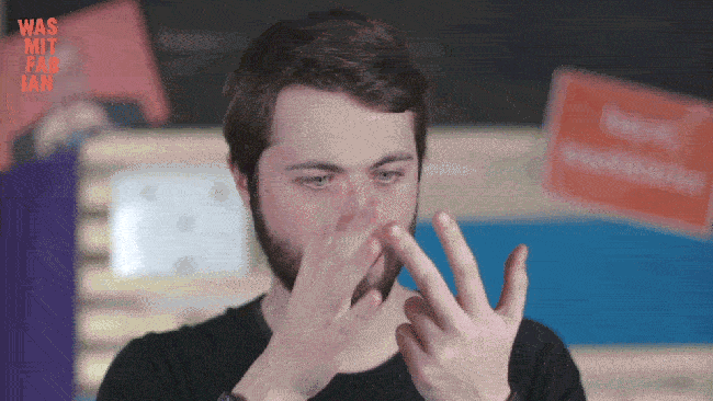 guy counting his fingers gif