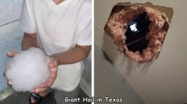 burkburnett texas hail - Giant Hail in Texas