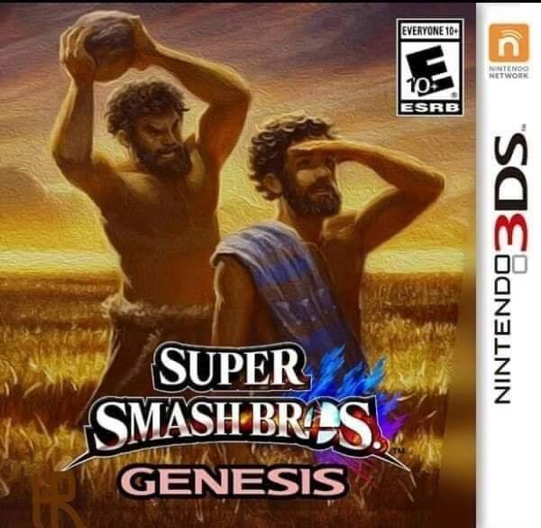 funny memes - Nintendo Super Smash BroS Genesis cain abel bible