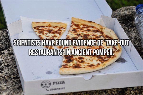 takeaway pizzas in box - Scientists Have Found Evidence Of TakeOut Restaurants In Ancient Pompeii. Pizza
