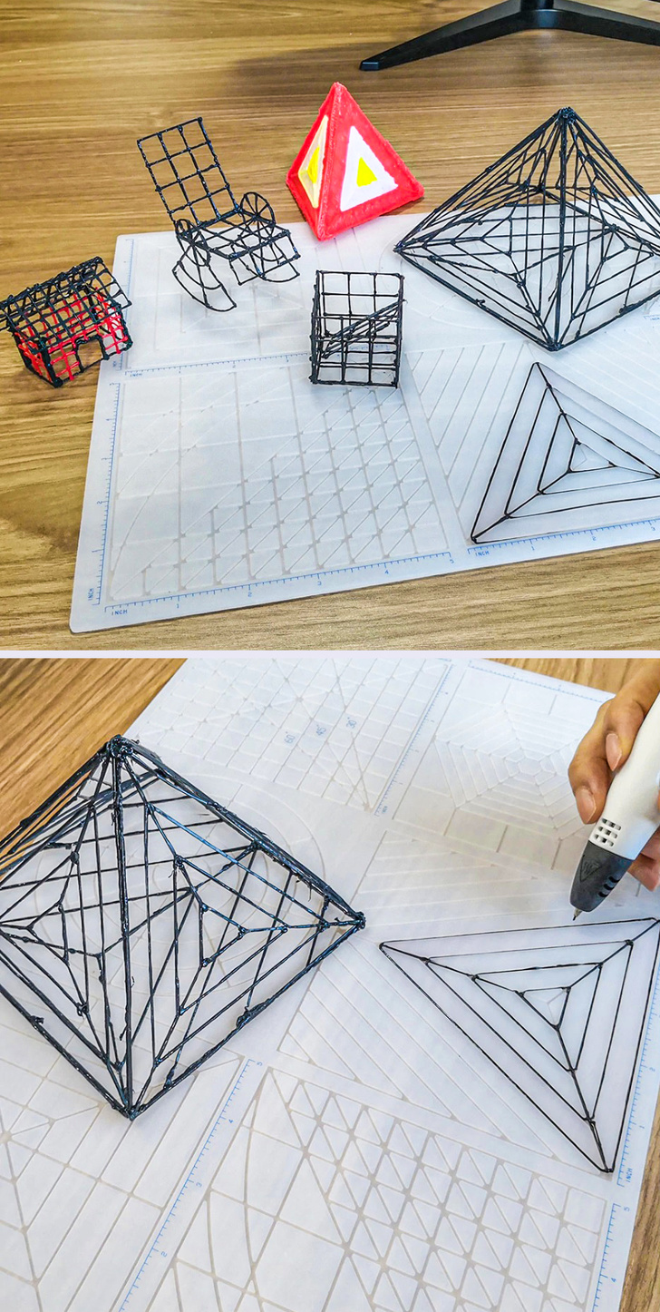 You can create volumetric drawings with this 3D marker.