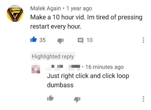 diagram - Malek Again1 year ago Make a 10 hour vid. Im tired of pressing restart every hour. 35 10 Highlighted 16 minutes ago Just right click and click loop dumbass