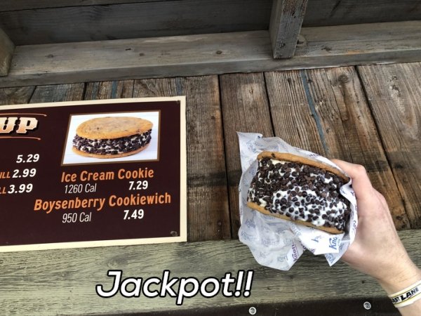 double Ice Cream Cookie sandwich jackpot!