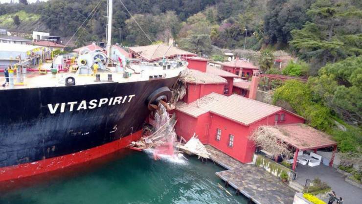 cargo ship crash